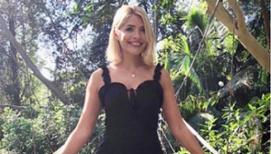 Holly poses in the jungle 