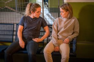 Sally in danger in jail - Coronation Street 