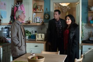 Kat is upset about what Maurice said about Charlie in EastEnders 