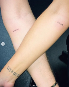 Jesy and James got 'icon' tatts