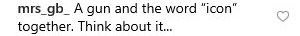 A fan left another comment