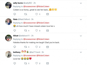 Fasn were amsed on Twitter