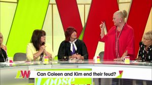 Coleen and Kim on the show