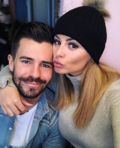 Rhian and husband Oliver Mellor