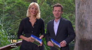 Holly Willoughby and Declan Donnelly hosting I'm A Celebrity (Credit: ITV)