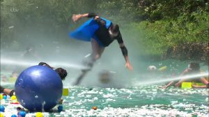 Joel during Celebrity Cyclone