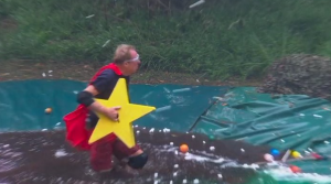 Harry during the cyclone challenge