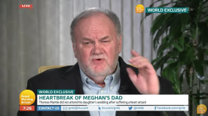 Meghan Markle's dad during his GMB interview
