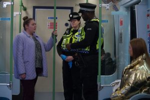 Tiffany and Bernadette are searched by transport police EastEnders