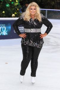 Gemma Collins at the Dancing On Ice Launch Showcase at the Natural History Museum Ice Rink, Kensington, London