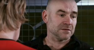 Sally, Tim, Corrie Christmas (Credit: Corrie YouTube)