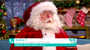 Creepy santa this morning
