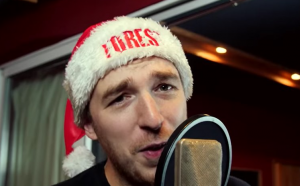 The blogger in the studio