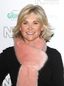 Anthea Turner at the Natural History Museum Ice Rink Launch party 