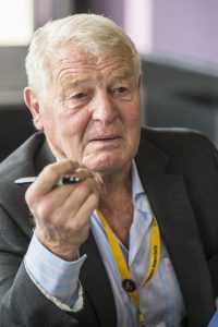 Paddy Ashdown signs copies of his new book 'Game of Spies' at the Liberal Democrats conference 2016 in Brighton, England
