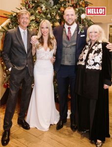 Richard Madeley and Judy Finnigan with daughter Chloe on her wedding day