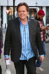 Singer Jimmy Osmond seen leaving BBC Radio Two Studios - London