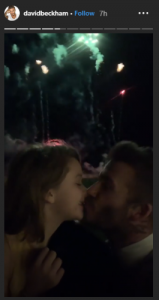 Beckham New Year's Eve party (Credit: Instagram)