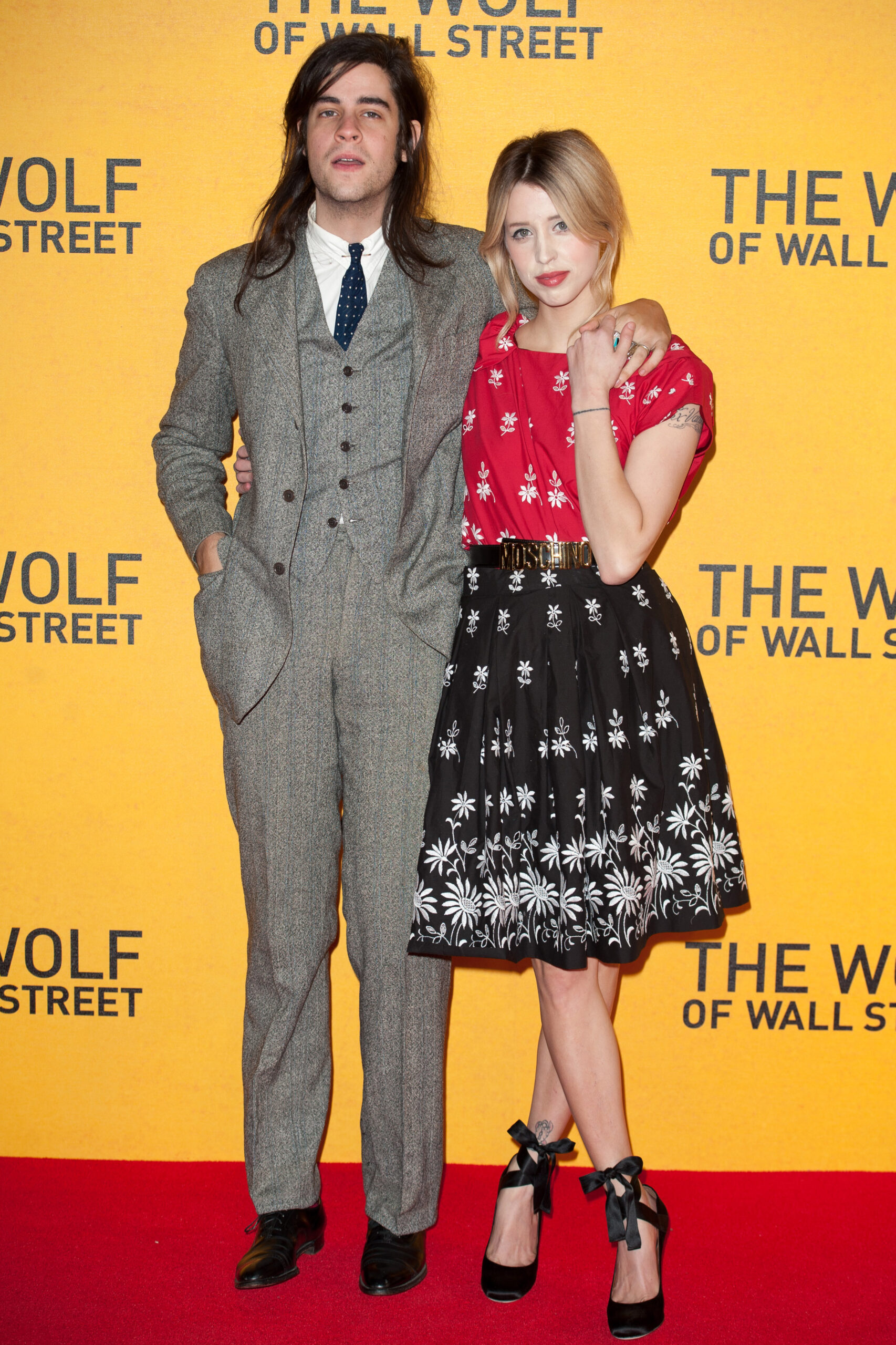 Thomas Cohen and Peaches Geldof on the red carpet