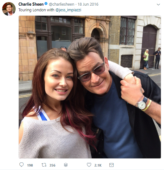 Twitter @CharlieSheen