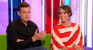 Matt Baker and Alex Jones on The One Show (Credit: BBC)
