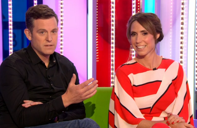 Matt Baker and Alex Jones on The One Show (Credit: BBC)