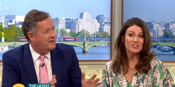 Piers Morgan and Susanna Reid on Good Morning Britain