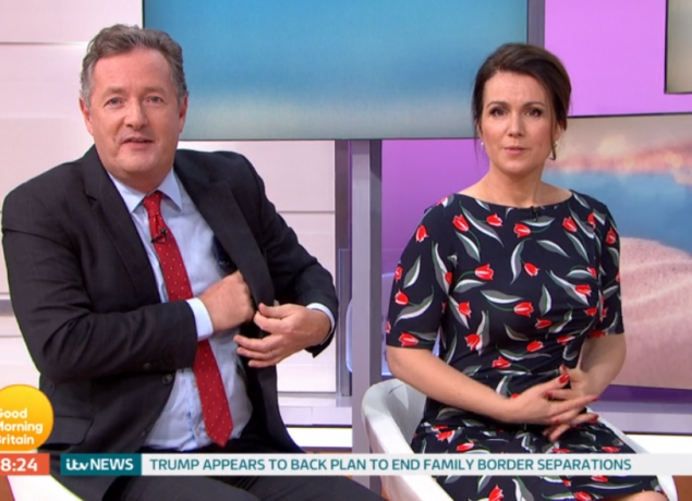 Piers Morgan on Good Morning Britain (Credit: ITV)