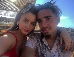 Brooke Vincent and boyfriend Kean Bryan in Mykonos