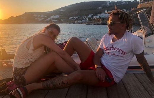 Brooke Vincent and Kean Bryan on holiday