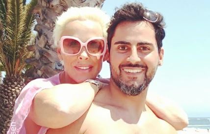 Brigitte Nielsen with husband Mattia