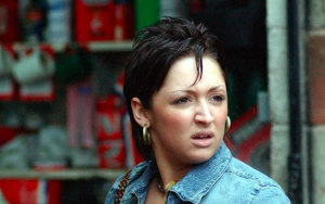 Lucy-Jo as Katy Harris in Corrie (Credit: ITV)