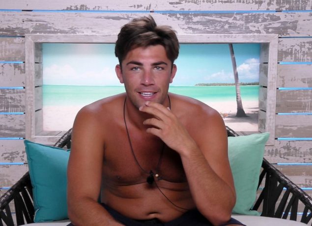 Love Island's Jack Fincham in the beach hut