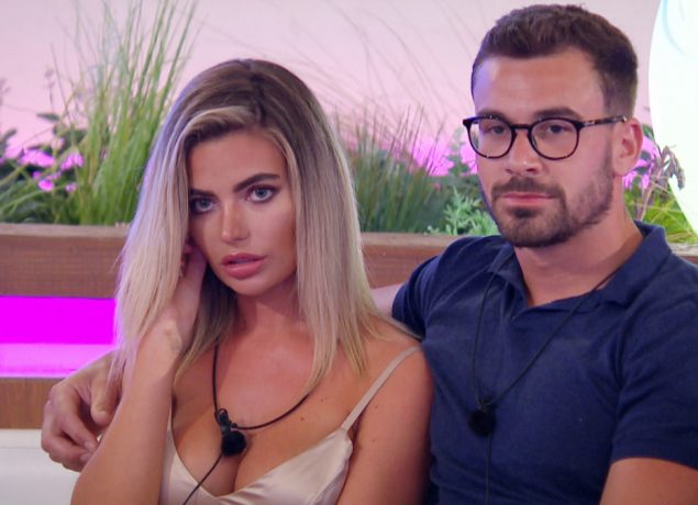 Love Island's Megan and Alex at the recoupling