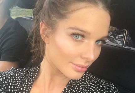 Helen Flanagan pictured just before giving birth