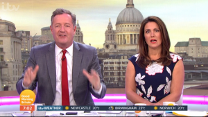 Piers Morgan and Susanna Reid on GMB