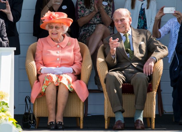 Queen Elizabeth II and Prince Philip, the Duke of Edinburgh,The Royal Windsor Cup Final 2018 at Guards Polo Club