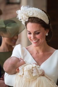 The Duchess of Cambridge with son Prince Louis