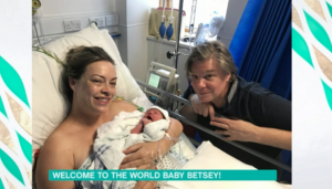 Sharon Marshall gives birth