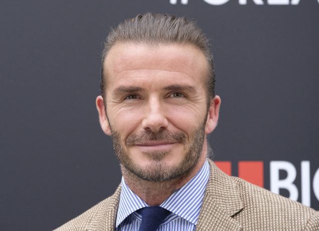 David Beckham attends a photocall for 'Biotherm Homme' in Madrid