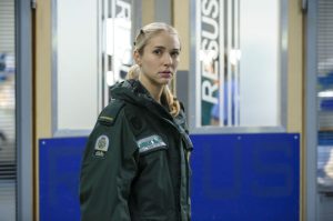 Maddy Hill as Casualty paramedic Ruby Spark (Credit: BBC)