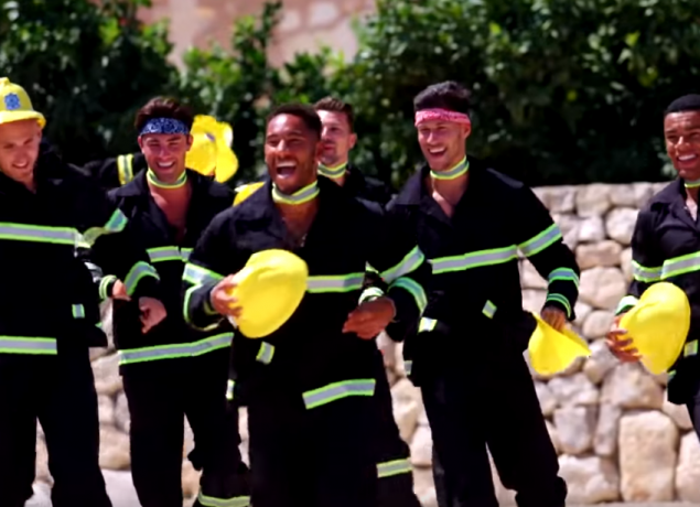 Love Island fireman challenge