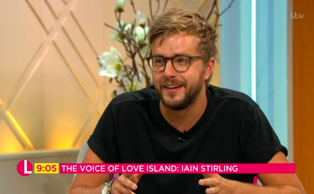 love island iain stirling lorraine itv