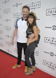 Roxanne Pallett and Lee Walton Pictured In Wedding Dress And Suit At The Comedy Gold Friendsfest At Heaton Park In Manchester