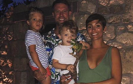 Frankie and Wayne Bridge with their sons (Credit: Instagram)