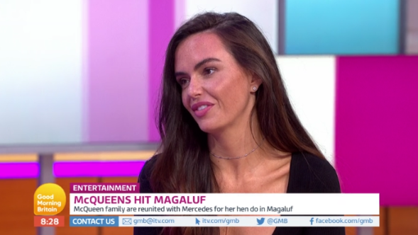 Jennifer Metcalfe om Good Morning Britain (Credit: ITV)