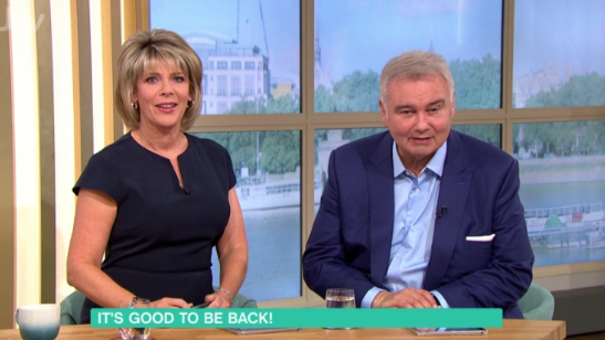 Eamonn Holmes and Ruth Langsford on This Morning (Credit: ITV)