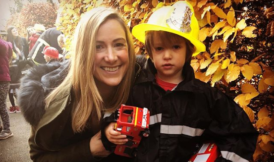 Rachael Bland and her son (Credit: Instagram)
