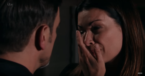 Corrie boss Iain MacLeod warned there'll be a bump in the road for Carla and Peter (Credit: ITV)