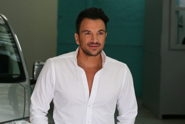 Peter Andre leaving ITV This Morning TV Studios after appearing on the show - London